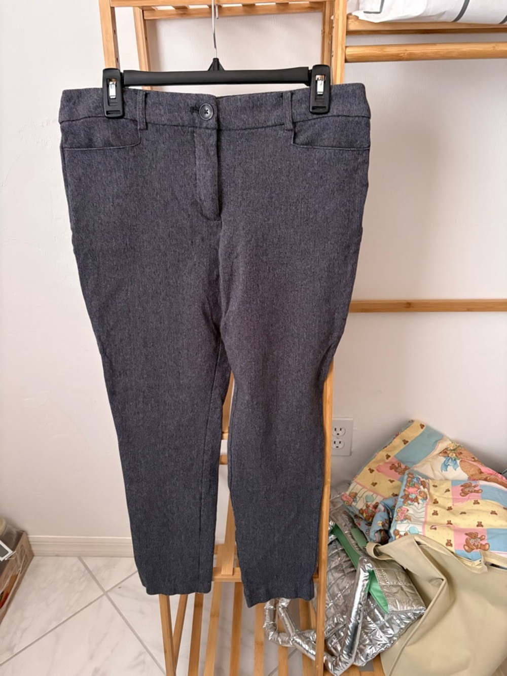 LOFT Women's Dark Charcoal Skinny Pants